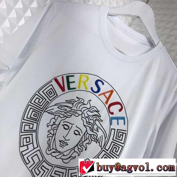 抜け感のある夏着物 大人のカジュアルスタイル VERSACE ヴェルサーチ 半袖Tシャツ 2色可選