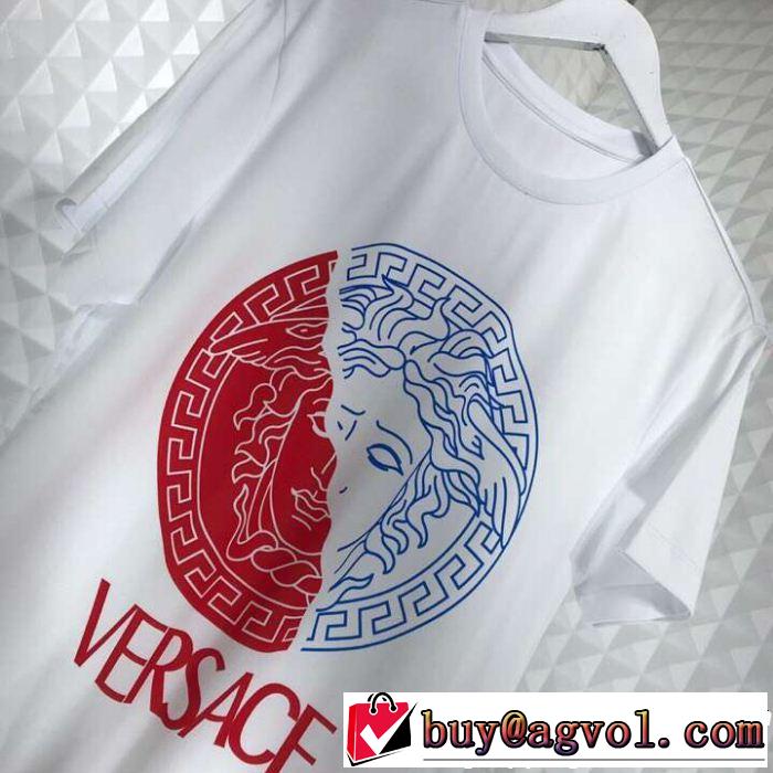 爽やかさ VERSACE ヴェルサーチ 半袖Tシャツ 2色可選 る春夏おすすめの人気商品