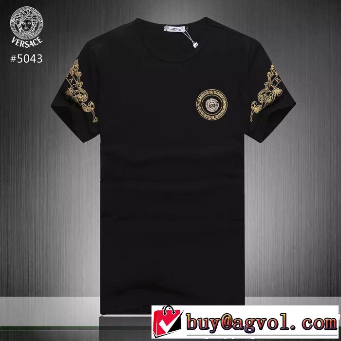  2019年最新ファッション ヴェルサーチVERSACE Tシャツ/ティーシャツ 3色可選 きれいめ派に上質 