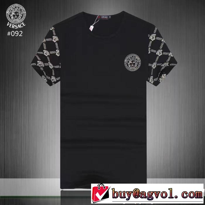 夏のフレッシュな気分に ヴェルサーチVERSACE Tシャツ/ティーシャツ 3色可選 大人可愛いスタイル 
