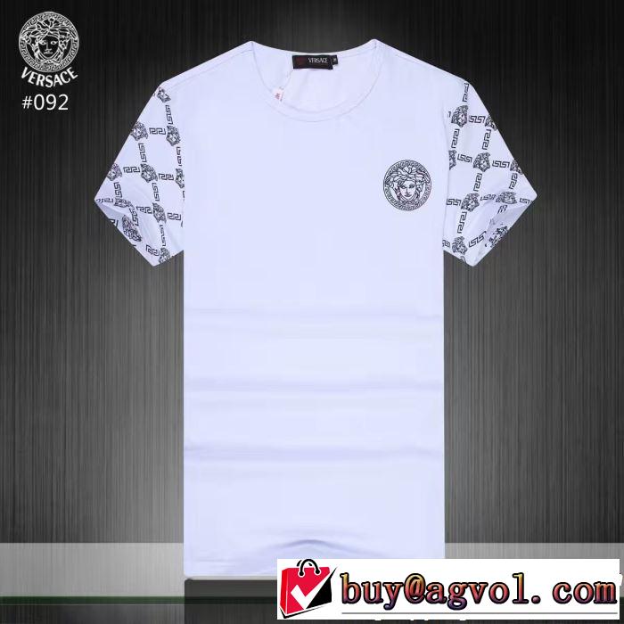夏のフレッシュな気分に ヴェルサーチVERSACE Tシャツ/ティーシャツ 3色可選 大人可愛いスタイル
