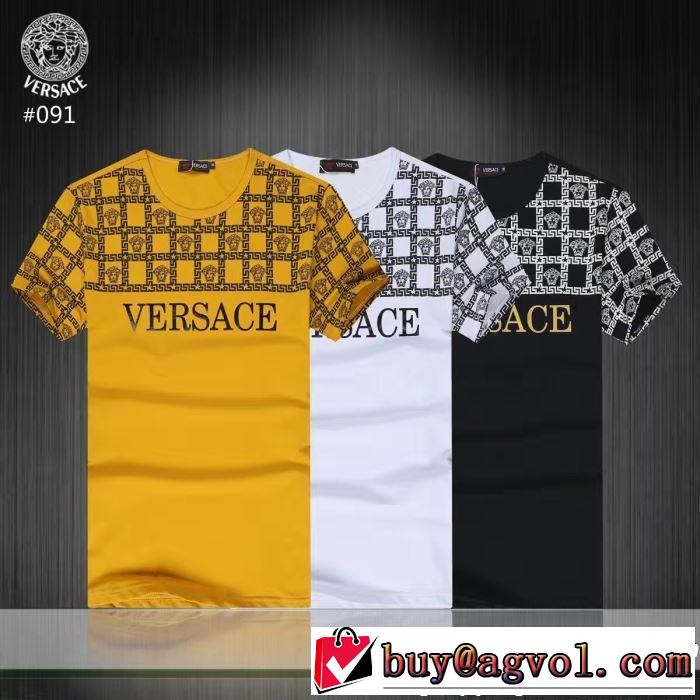 ヴェルサーチVERSACE 夏にぴったり限定アイテム Tシャツ/ティーシャツ 2019即旬な装いに 3色可選
