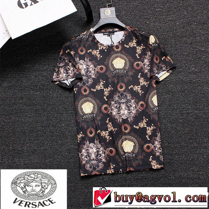 目を引く存在感抜群 ヴェルサーチVERSACE 2019春夏の大注目トレンド Tシャツ/ティーシャツ 2色可選
