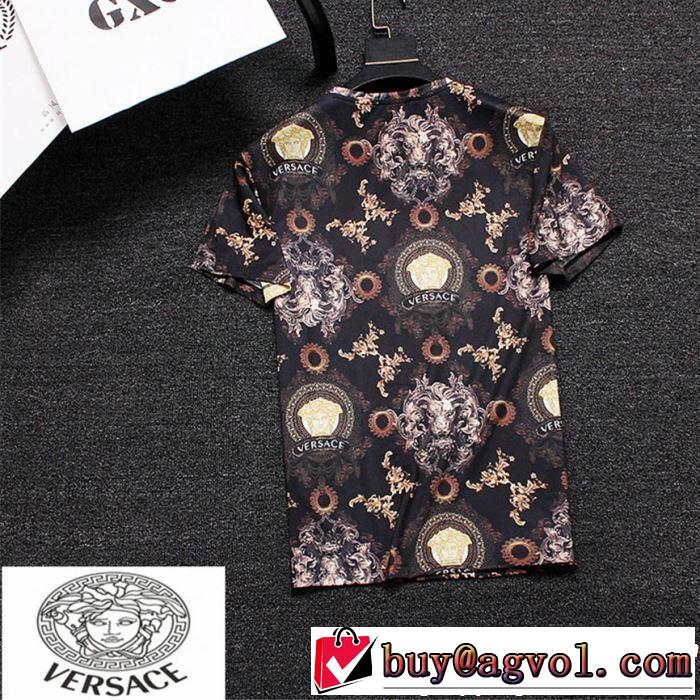 目を引く存在感抜群 ヴェルサーチVERSACE 2019春夏の大注目トレンド Tシャツ/ティーシャツ 2色可選