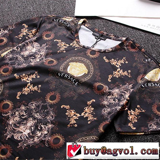 目を引く存在感抜群 ヴェルサーチVERSACE 2019春夏の大注目トレンド Tシャツ/ティーシャツ 2色可選