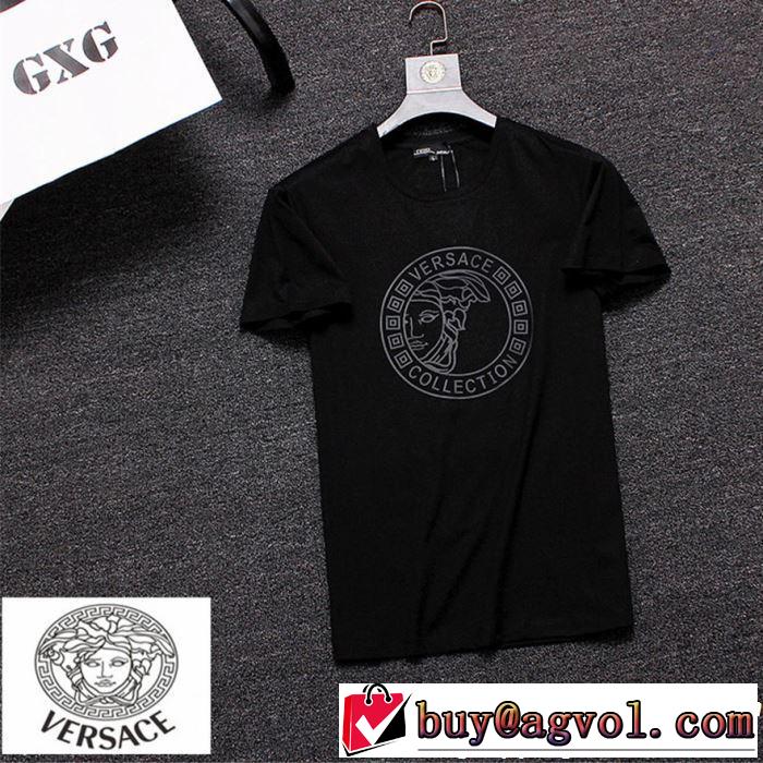 大人のカジュアルスタイル ヴェルサーチVERSACE Tシャツ/ティーシャツ 2019SSのトレンド商品 2色可選