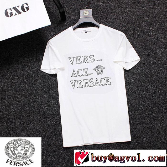 ヴェルサーチVERSACE  2019夏色っぽさ Tシャツ/ティーシャツ 3色可選 春夏らしい華やか 