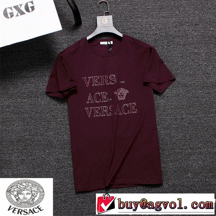 ヴェルサーチVERSACE  2019夏色っぽさ Tシャツ/ティーシャツ 3色可選 春夏らしい華やか