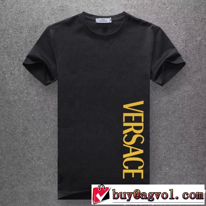 多色可選 新しい斬新なスタイル Tシャツ/ティーシャツ 2019夏ファション新品  ヴェルサーチVERSACE