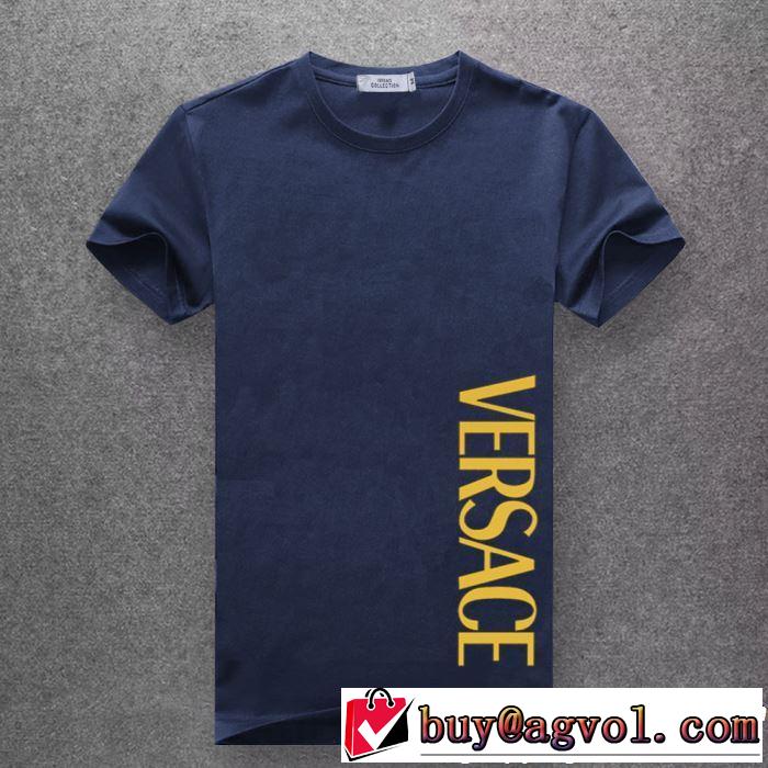 多色可選 新しい斬新なスタイル Tシャツ/ティーシャツ 2019夏ファション新品  ヴェルサーチVERSACE