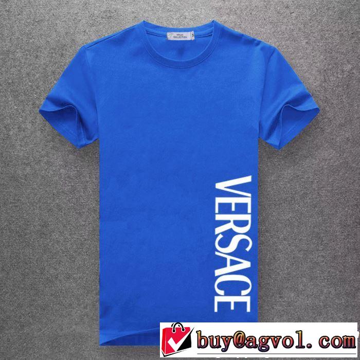 多色可選 新しい斬新なスタイル Tシャツ/ティーシャツ 2019夏ファション新品  ヴェルサーチVERSACE