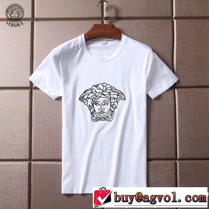今季流行りの人気新作 ヴェルサーチVERSACE 2019年夏の一押しファッションアイテム Tシャツ/ティーシャツ 2色可選