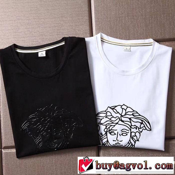 今季流行りの人気新作 ヴェルサーチVERSACE 2019年夏の一押しファッションアイテム Tシャツ/ティーシャツ 2色可選