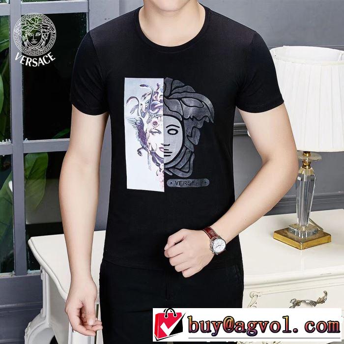  2019SSのトレンド商品 ヴェルサーチVERSACE Tシャツ/ティーシャツ 2色可選 大人のこなれた着こなし 