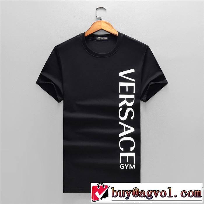 2019限定 男性に人気 VERSACE ヴェルサーチ半袖大注目国内完売数量限定 上下セット 2色可選