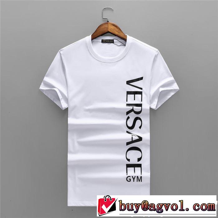 2019限定 男性に人気 VERSACE ヴェルサーチ半袖大注目国内完売数量限定 上下セット 2色可選