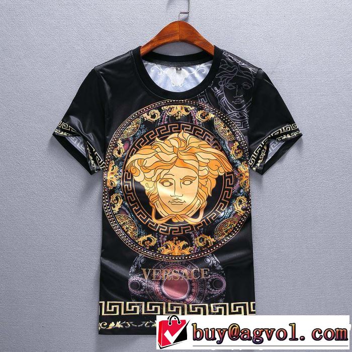 上下セット完売在庫確保 VERSACE2019春夏も引き続き人気セール ヴェルサーチ半袖 