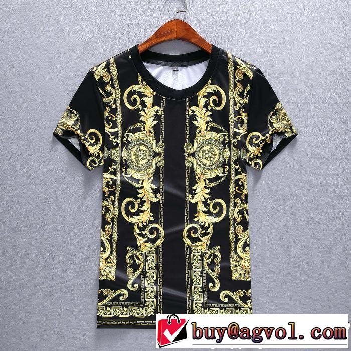 2019夏ファション新品 半袖 上下セット最終価格セール VERSACE ヴェルサーチ ギフト最適期間限定