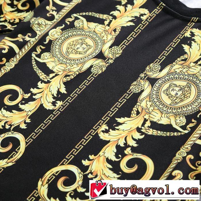2019夏ファション新品 半袖 上下セット最終価格セール VERSACE ヴェルサーチ ギフト最適期間限定