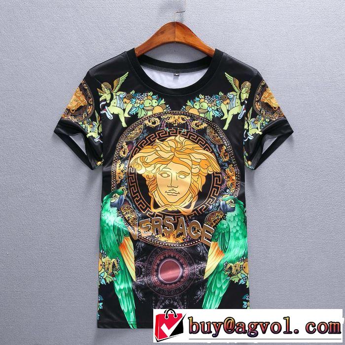大人の色味 VERSACE ヴェルサーチ2019春夏の大注目トレンド 半袖 上下セット 2色可選