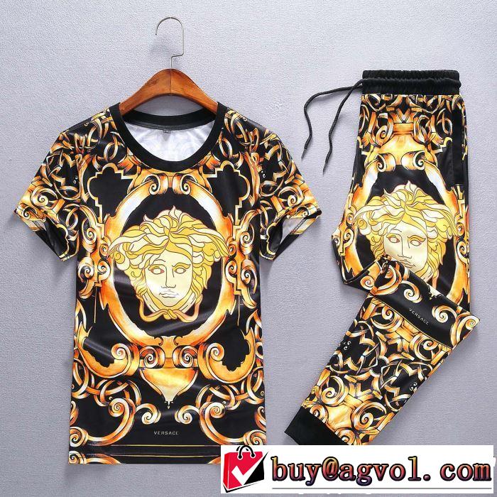 人気商品 ヴェルサーチ VERSACE 半袖 上下セット【2019春夏】最新コレクション