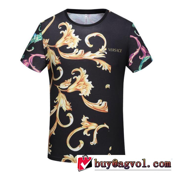 最新のトレンドブランド人気的 VERSACE ヴェルサーチ 半袖Tシャツ 2色可選 2019春夏は人気定番