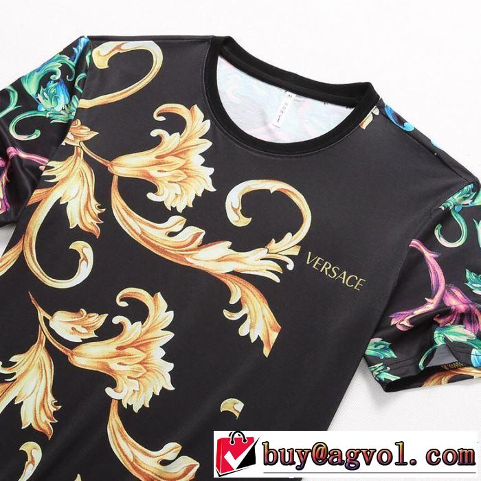 最新のトレンドブランド人気的 VERSACE ヴェルサーチ 半袖Tシャツ  2019春夏は人気定番