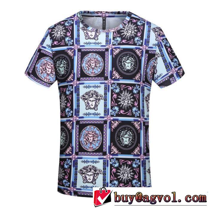 鮮度アップブランド最新 大人カジュアル夏ファッション2019 半袖Tシャツ  VERSACE ヴェルサーチ