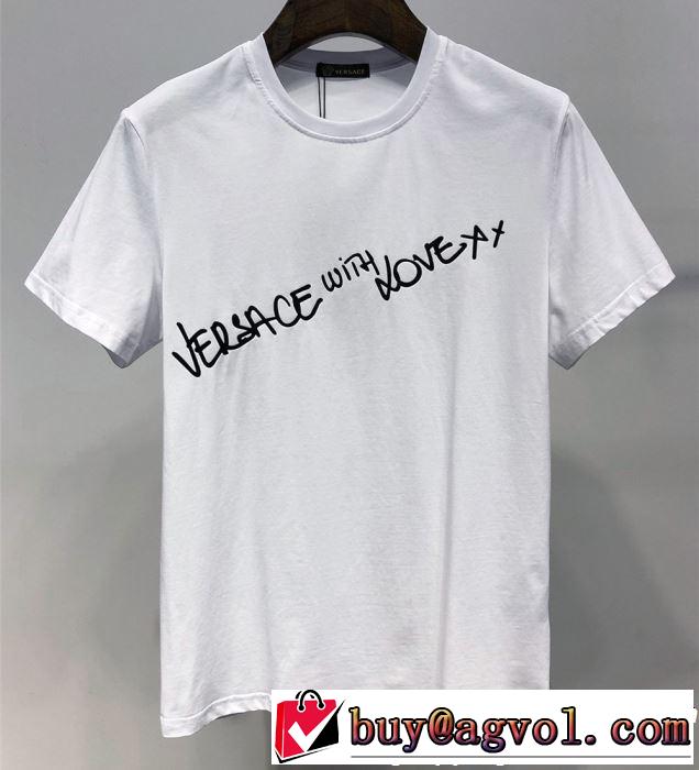 VERSACE ヴェルサーチ 半袖Tシャツ 2色可選 今季トレンドの限定アイテム 2019年春夏流行ファッション