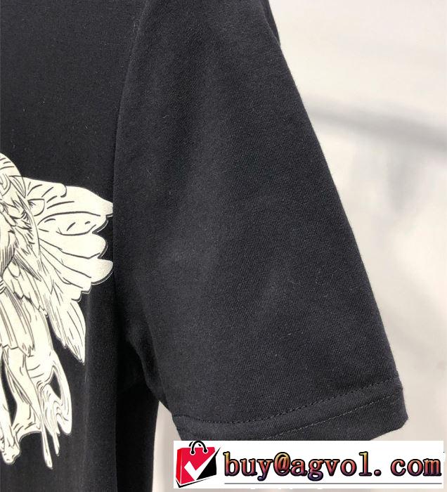 春夏の流行り2019新品 VERSACE ヴェルサーチ 半袖Tシャツ 2色可選 おしゃれデザインも大人気