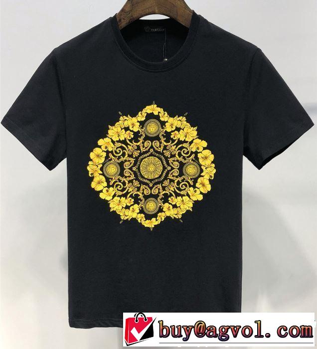 半袖Tシャツ 2色可選 2019春夏トレンドアイテム 今期のトレンド定番アイテム VERSACE ヴェルサーチ