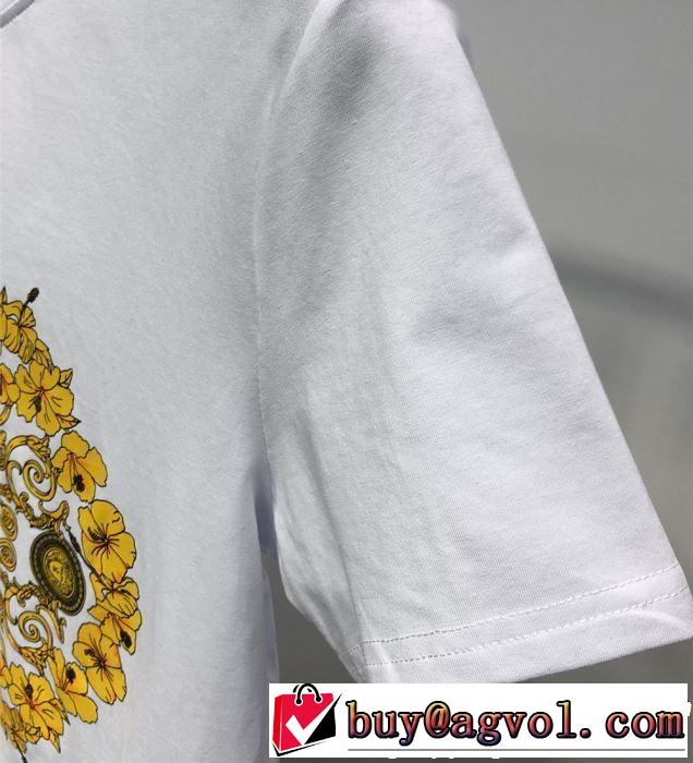 半袖Tシャツ 2色可選 2019春夏トレンドアイテム 今期のトレンド定番アイテム VERSACE ヴェルサーチ