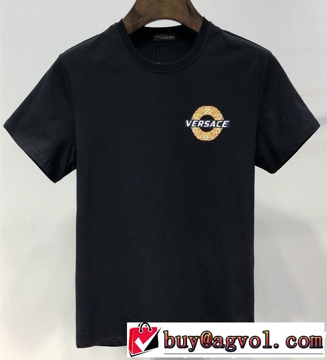 VERSACE ヴェルサーチ 半袖Tシャツ 2色可選 着るだけで上品なスタイル 《2019年》今、注目のストリート