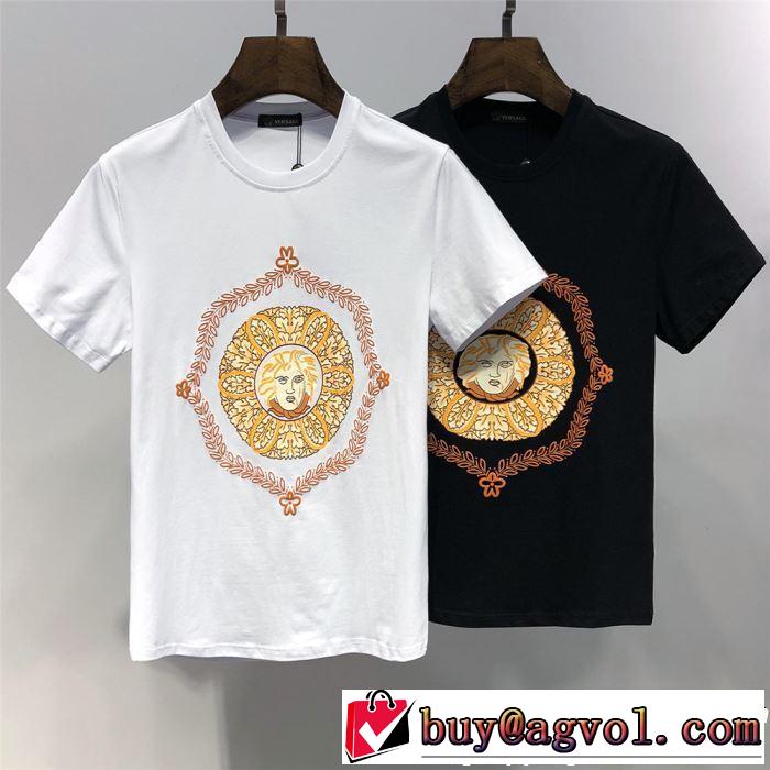2色可選 半袖Tシャツ 2019SSのトレンド商品 今季トレンドの限定アイテム VERSACE ヴェルサーチ