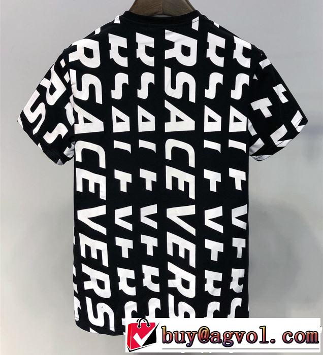 暑い季節も大活躍 VERSACE ヴェルサーチ 半袖Tシャツ 2色可選 おしゃれな夏ファッション2019
