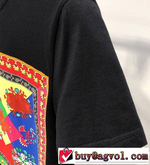 VERSACE ヴェルサーチ 半袖Tシャツ 2色可選 爽やかカジュアル人気 【2019年】夏のファッション