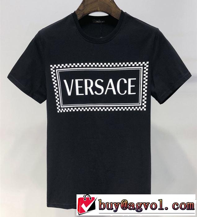 目を引く春夏トップス VERSACE ヴェルサーチ 半袖Tシャツ 2色可選 【2019春夏】最新コレクション