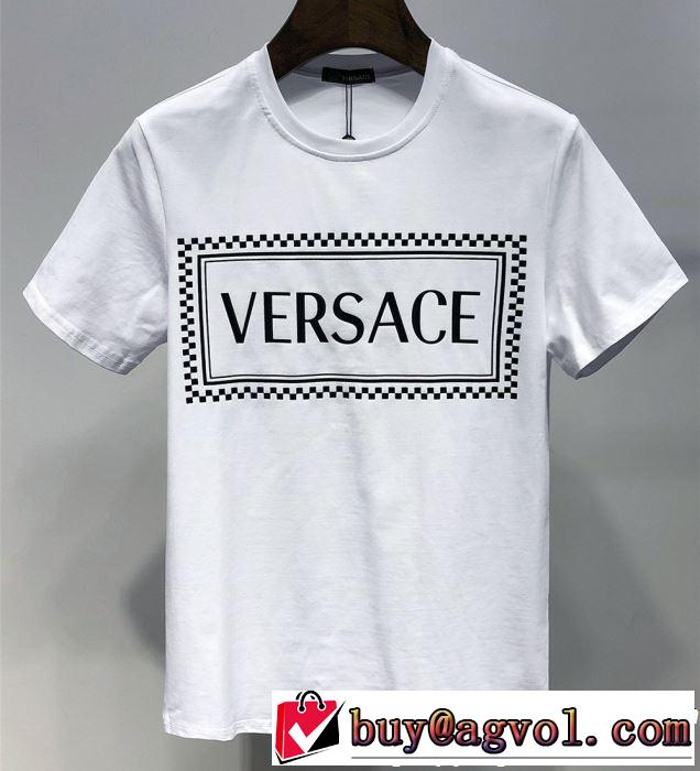 目を引く春夏トップス VERSACE ヴェルサーチ 半袖Tシャツ 2色可選 【2019春夏】最新コレクション