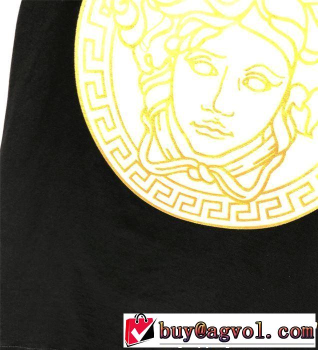 2色可選 半袖Tシャツ 春夏の流行り2019新品 今期のトレンド定番アイテム VERSACE ヴェルサーチ