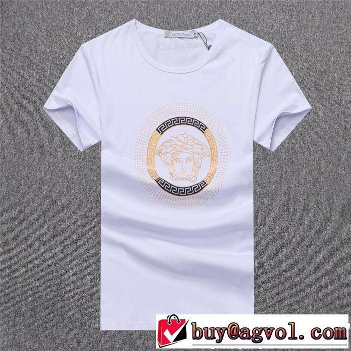 大人っぽいファション感 VERSACE ヴェルサーチ 半袖Tシャツ 3色可選 2019春夏の大注目トレンド