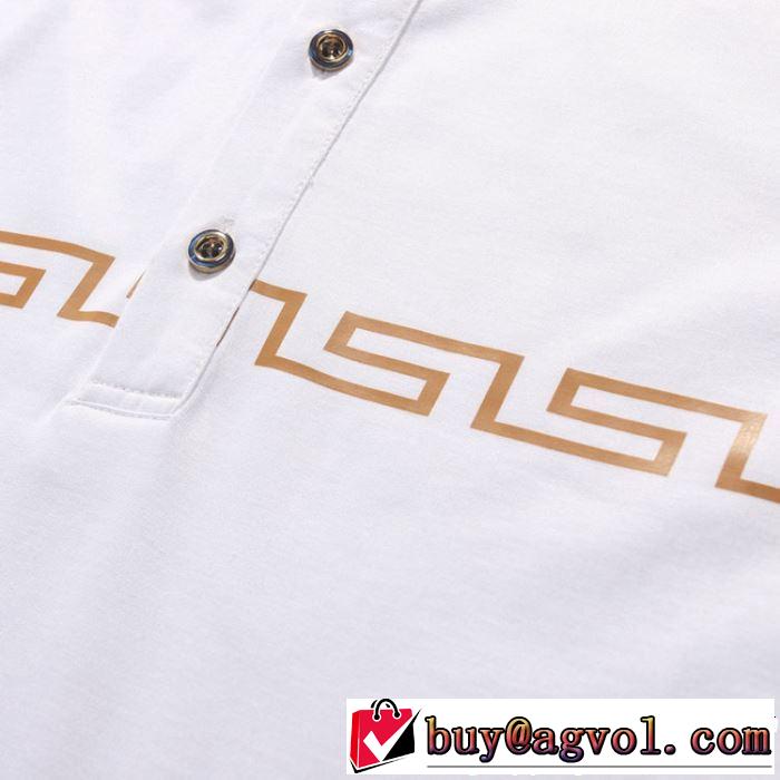 半袖Tシャツ 2色可選 男女兼用 2019年の夏のマスト 定番のスタイル春夏限定 VERSACE ヴェルサーチ