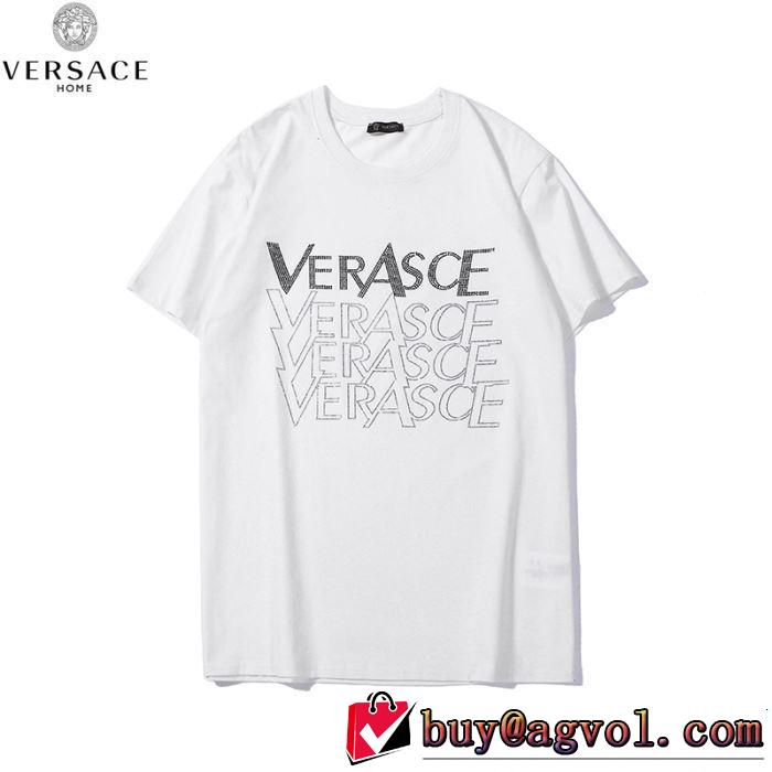 VERSACE ヴェルサーチ 半袖Tシャツ 2色可選 リラックススタイルが実現 2019年の春夏に着たい