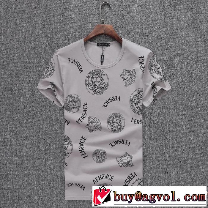 る春夏おすすめの人気商品 2019夏ファション新品 VERSACE ヴェルサーチ 半袖Tシャツ 3色可選