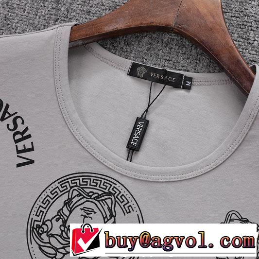 る春夏おすすめの人気商品 2019夏ファション新品 VERSACE ヴェルサーチ 半袖Tシャツ 3色可選