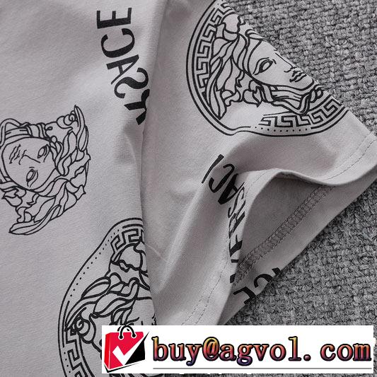 る春夏おすすめの人気商品 2019夏ファション新品 VERSACE ヴェルサーチ 半袖Tシャツ 3色可選