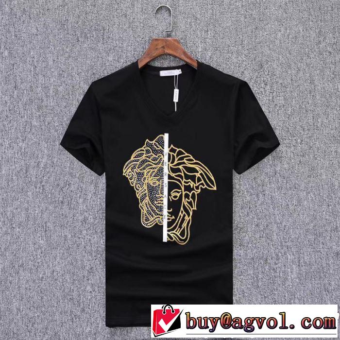 VERSACE ヴェルサーチ 半袖Tシャツ 3色可選 2019春夏のトレンド新商品 夏らしい抜け感を演出し