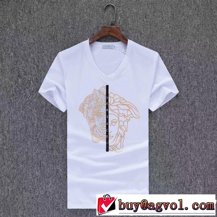 VERSACE ヴェルサーチ 半袖Tシャツ 3色可選 2019春夏のトレンド新商品 夏らしい抜け感を演出し