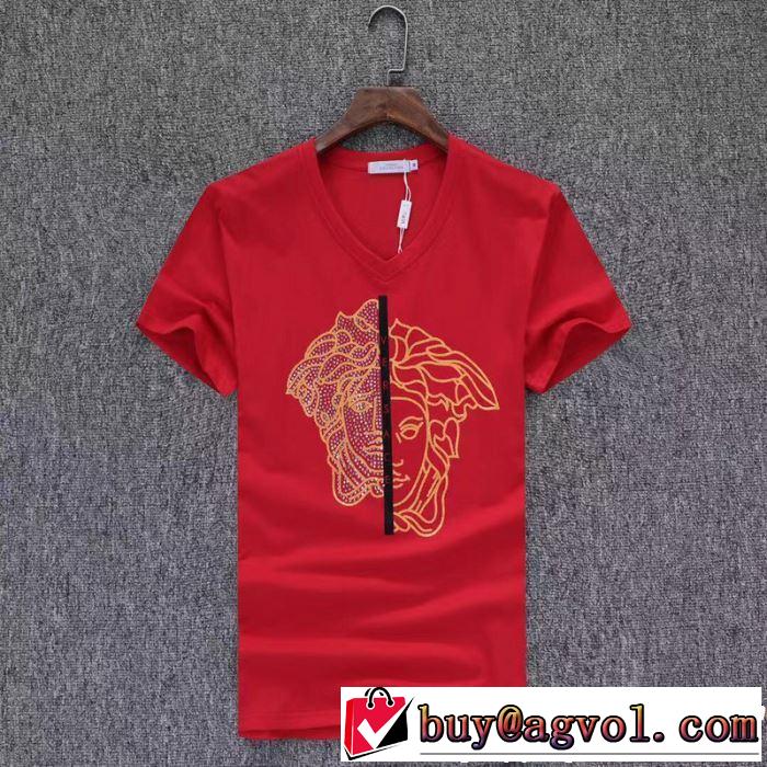 VERSACE ヴェルサーチ 半袖Tシャツ 3色可選 2019春夏のトレンド新商品 夏らしい抜け感を演出し