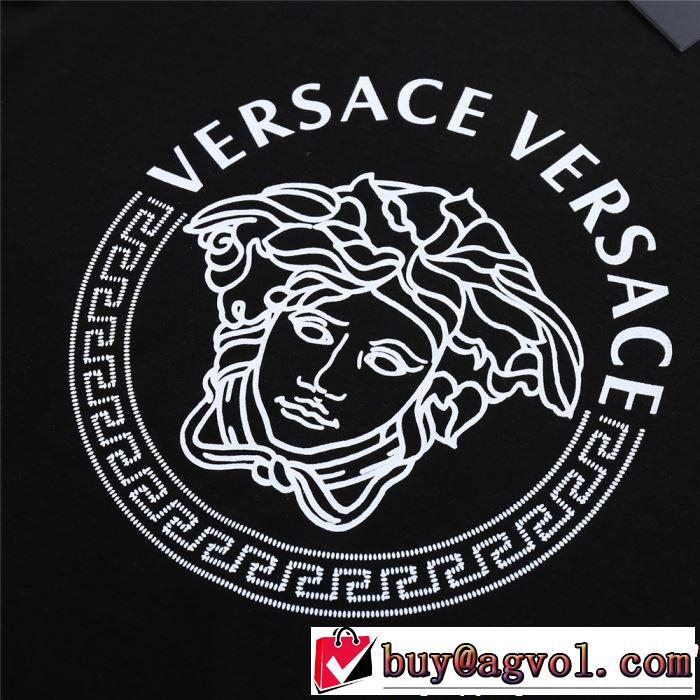 2019春夏は人気定番 夏おすすめ人気ブランドアイテム VERSACE ヴェルサーチ 半袖Tシャツ 2色可選