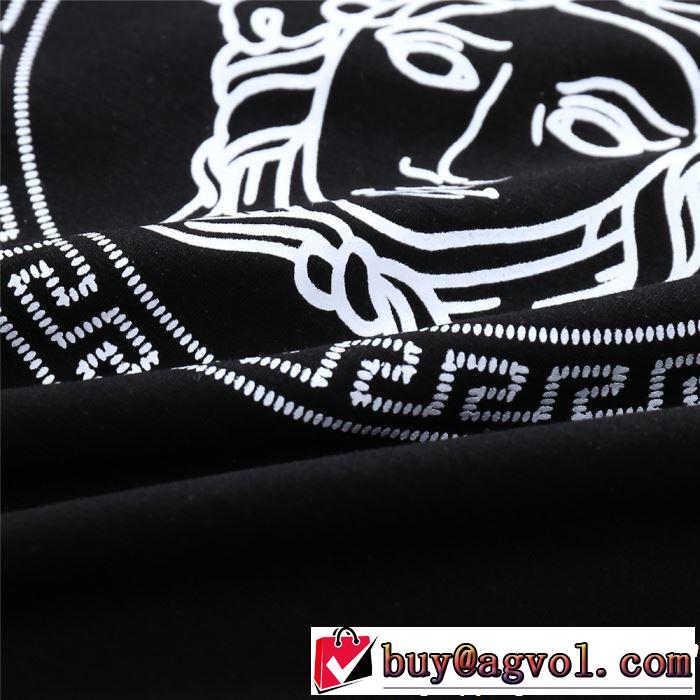 2019春夏は人気定番 夏おすすめ人気ブランドアイテム VERSACE ヴェルサーチ 半袖Tシャツ 2色可選
